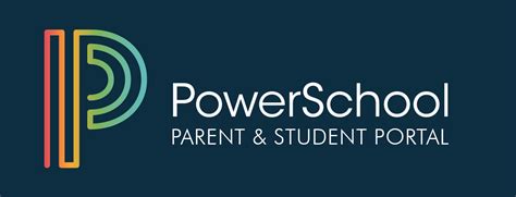 The PowerSchool Parent & Student Portal logo featuring a colorful letter P against a dark blue background.